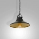 Iron lampa wisząca 1xE27 czarny mat, złoto mat