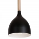 Noak wood lampa wisząca 1xE27 czarny mat