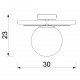 Orbital lampa sufitowa 1xE27 czarny mat