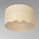 Rattan lampa sufitowa 3xE27 czarny mat