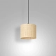 Rattan lampa wisząca 1xE27 czarny mat