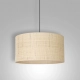 Rattan lampa wisząca 1xE27 czarny mat