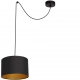 Spindel shade lampa wisząca 1xE27 czarny mat Luminex