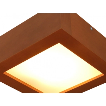 PLA2121 JASNY ORZECH IP44 lampa sufitowa z litego drewna 2xE14