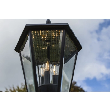 London lampa stojąca solarna LED 3x2W E12 300lm 2700K IP44 czarna