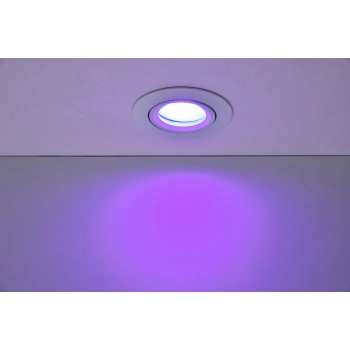 Scop lampa sufitowa GU10 LED 4,7W 440lm RGB biała