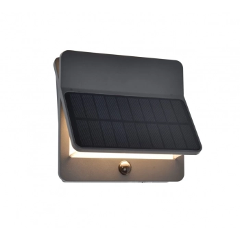 Aleta Solar kinkiet LED 12,6W 1100lm 3000K IP54 szary z czujnikiem ruchu 6915401118 Lutec