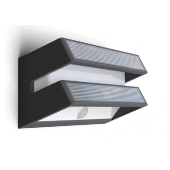 Barlo Solar kinkiet LED 8,2W 950lm 3000K IP54 szary z czujnikiem ruchu 6915501335 Lutec