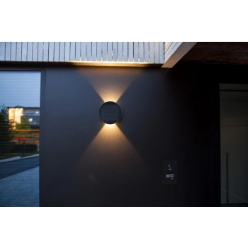 Belka Hybrid solar kinkiet LED 9W 280lm 3000K IP54 szary