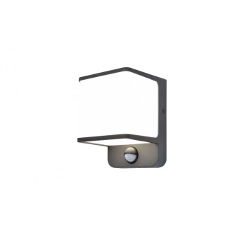 Doblo PIR kinkiet LED 14W 1300lm 4000K IP54 szary 5197011125 Lutec