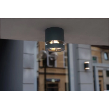 Focus lampa sufitowa 1xGU10 IP44 antracytowa