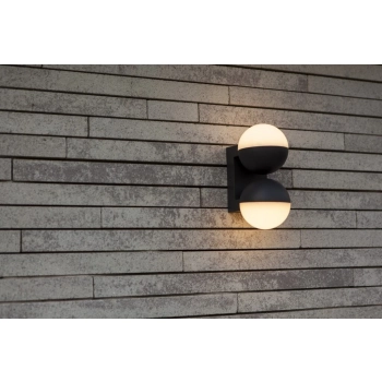 Looma kinkiet LED 2x7,8W 2x800lm 3000K IP54 szary