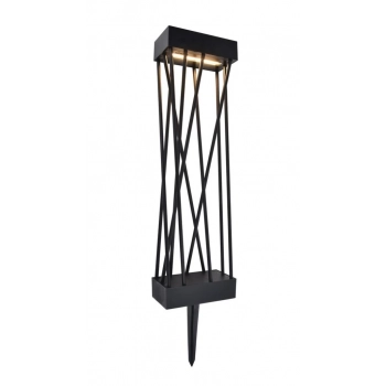 Spido Solar słupek LED 10,5W 900lm 3000K IP54 czarny 6915901012 Lutec