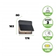 Aleta Solar kinkiet LED 12,6W 1100lm 3000K IP54 szary z czujnikiem ruchu