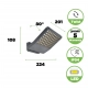 Atlantis kinkiet LED 24W 3200lm 4000K IP54 szary