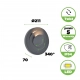 Moov kinkiet LED 7,8W 550lm 3000K IP54 szary