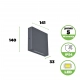Pili kinkiet LED 8,5W 800lm 4000K IP54 szary