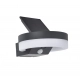 Runda Solar kinkiet LED 12W 1300lm 4000K IP54 szary z czujnikiem ruchu 6915801335 Lutec
