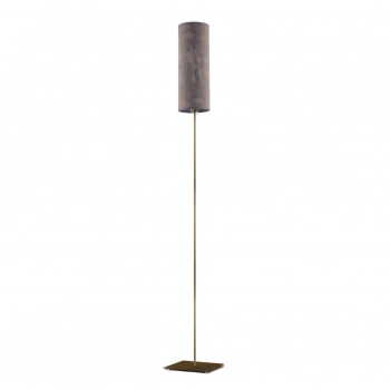 Florencja lampa podłogowa 1xE27 stelaż stare złoto abażur beton Lysne