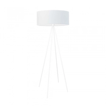 Ibiza lampa podłogowa 1 x E27 stelaż biały abażur biały Lysne