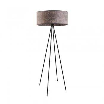 Ibiza lampa podłogowa 1 x E27 stelaż czarny abażur beton Lysne