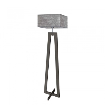 Jawa lampa podłogowa E27 abażur beton, stelaż (biały, dąb, mahoń, popiel, heban)