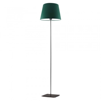 Palermo lampa podłogowa 1xE27 stelaż czarny abażur zielony Lysne
