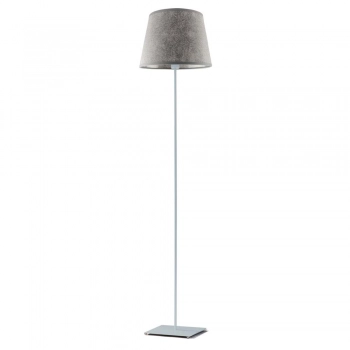 Palermo lampa podłogowa 1xE27 stelaż srebrny abażur beton Lysne