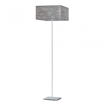 Praga lampa podłogowa 1xE27 stelaż srebrny abażur beton Lysne