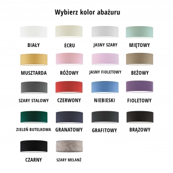 kolory abazurów