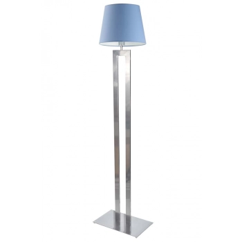 Vegas lampa podłogowa 1xE27 srebrny niebieski Lysne