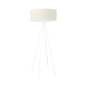 Ibiza lampa podłogowa 1 x E27 stelaż biały abażur ecru Lysne