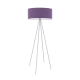 Ibiza lampa podłogowa 1 x E27 stelaż srebrny abażur fioletowy Lysne