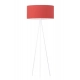 Sewilla lampa podłogowa 1x27 stelaż biały abażur czerwony Lysne