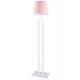 Vegas lampa podłogowa 1xE27 biały jasny różowy Lysne