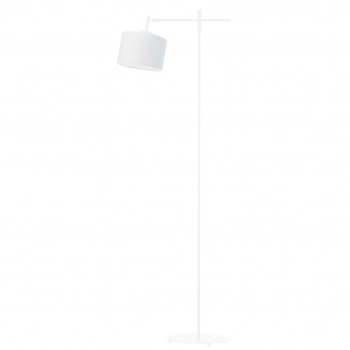 Seres lampa podłogowa 1xE27 stelaż biały abażur biały Lysne