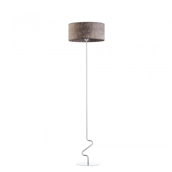 Jersey lampa podłogowa E27 stelaż srebrny abażur beton Lysne