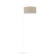 Bolivia Eco lampa podłogowa E27 abażur dąb bielony, stelaż biały Lysne
