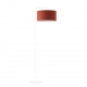 Bolivia lampa podłogowa E27 abażur rdzawy, stelaż biały Lysne