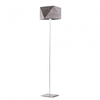 Lysne Ankara lampa podłogowa E27 abażur beton, stelaż chrom