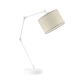 Lysne Asmara Eco regulowana lampka stołowa E27 abażur dąb bielony, stelaż biały