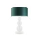 Lysne Honolulu lampka stołowa E27 abażur zielony, stelaż brązowy