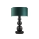 Lysne Honolulu lampka stołowa E27 abażur zielony, stelaż czarny