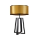 Thor Mirror lampka stołowa Lysne E27 abażur złoty lub miedziany, stelaż czarny