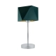Lysne Wuhu lampka stołowa E27 abażur zielono - złoty, stelaż Lysne Wuhu lampka stołowa E27 abażur beton, stelaż srebrny