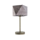 Lysne Wuhu lampka stołowa E27 abażur beton, stelaż stare złoto