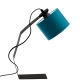 Lysne Haga lampka biurkowa E27 abażur morski, stelaż czarny