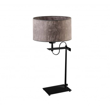 Alaska lampka stołowa 1xE27 abażur beton, stelaż (biały, czarny, srebrny)