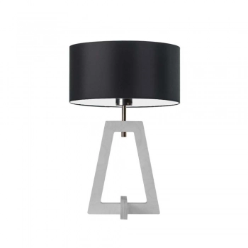Clio lampka stołowa 1xE27 abażur czarny, stelaż (biały, dąb, mahoń, popiel, heban)