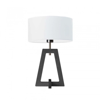 Clio lampka stołowa 1xE27 abażur biały, stelaż (biały, dąb, mahoń, popiel, heban)